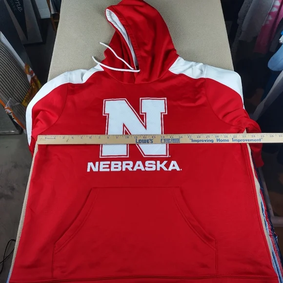 nebraska cornhuskers Men's Hoodie Size Large University Team Gear Football NWT - Picture 8 of 11